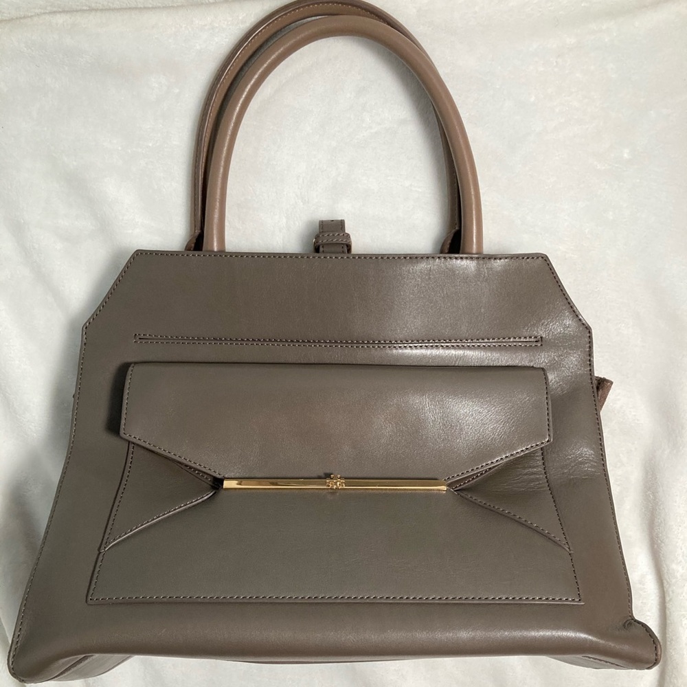 Tory Burch Purse with leather and suede sides.